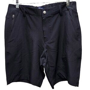 NWT MEN'S CHAPS POLY/SPANDEX COMFORT STRETCH MULTI POCKETS BLACK SHORTS 36 $65